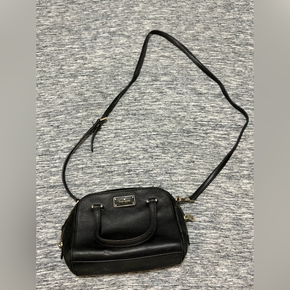 Kate Spade Small Black Handbag with Shoulder Strap